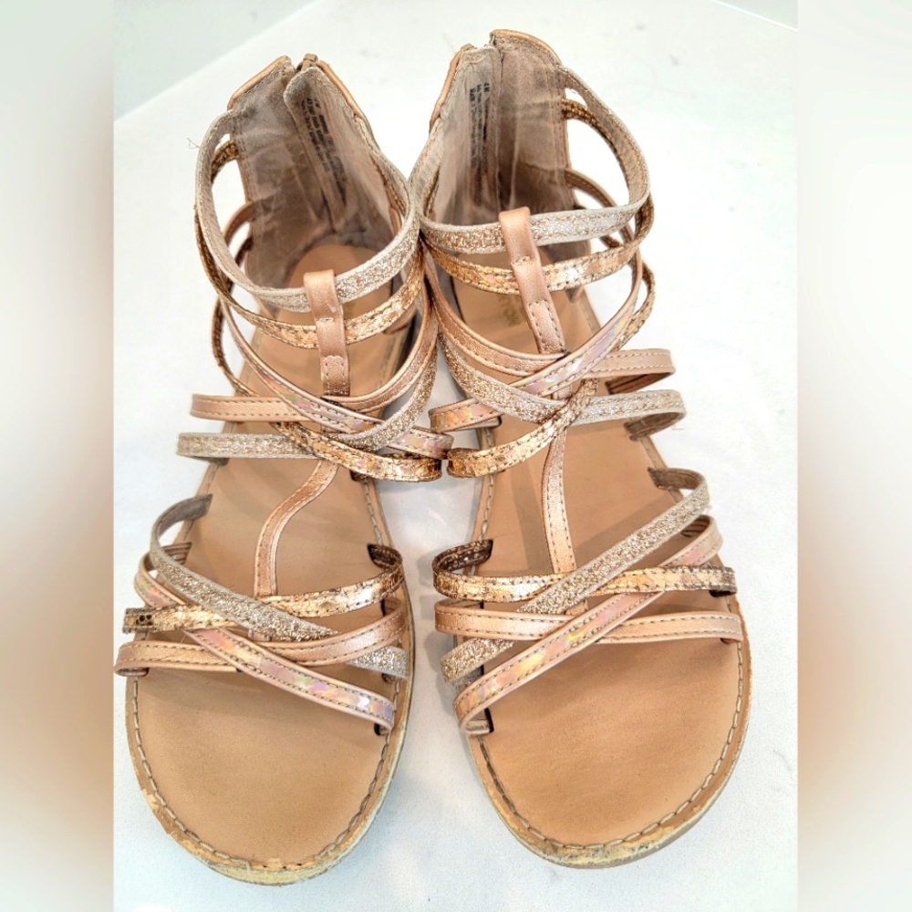 HARPER CANYON Girls Gold sandals